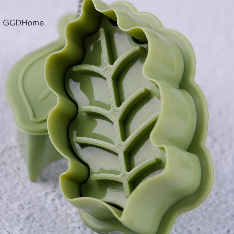 Gcdhome 4 Cái / bộ DIY Nướng Khuôn Lá Hình 3D Bánh Quy Cắt Khuôn Bánh Quy Dụng Cụ Nhà Bếp HOT