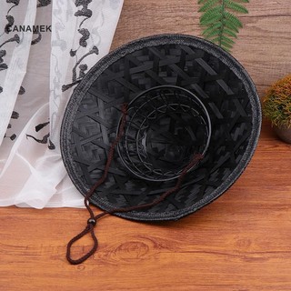 Canamek Mũ Samurai Ống Hút Trung Quốc Cosplay Nhật Bản Châu Á Gạo Tre Nón Nón Nông Dân Đảng Nón Trang Trí Bao CSF