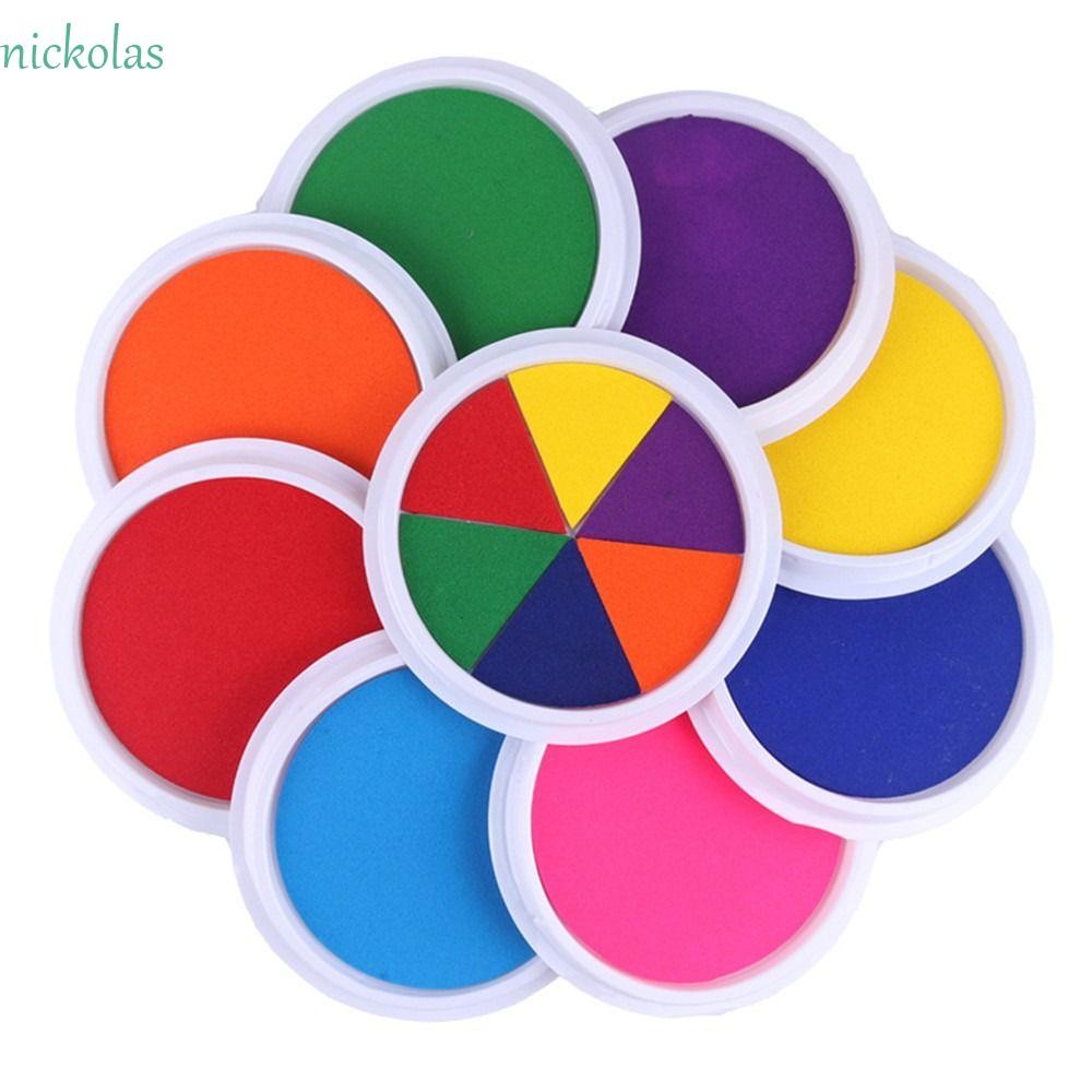 Nickolas Finger Painting Inkpad, Clear Stamping Finger Drawing DIY
