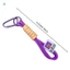 Móc khóa dây bện huỳnh quang Móc khóa dây chống thất lạc Carabiner
