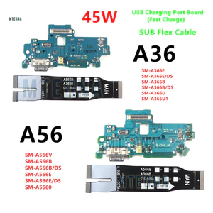 Dành Cho Samsung Galaxy Galaxy A36 A56 5G A366B A566B Sạc USB Nhanh Dock Cổng Kết Nối Cổng Sạc Bo Mạch Chủ SUB Cáp Mềm