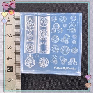 [beautifulhome] Bánh răng đồng hồ tinh tế Khuôn làm móng tay silicon 3D cho móng tay Charms DIY Nail Art Trang trí khuôn dập mềm Dụng cụ thiết kế làm móng tay [làm đẹp]