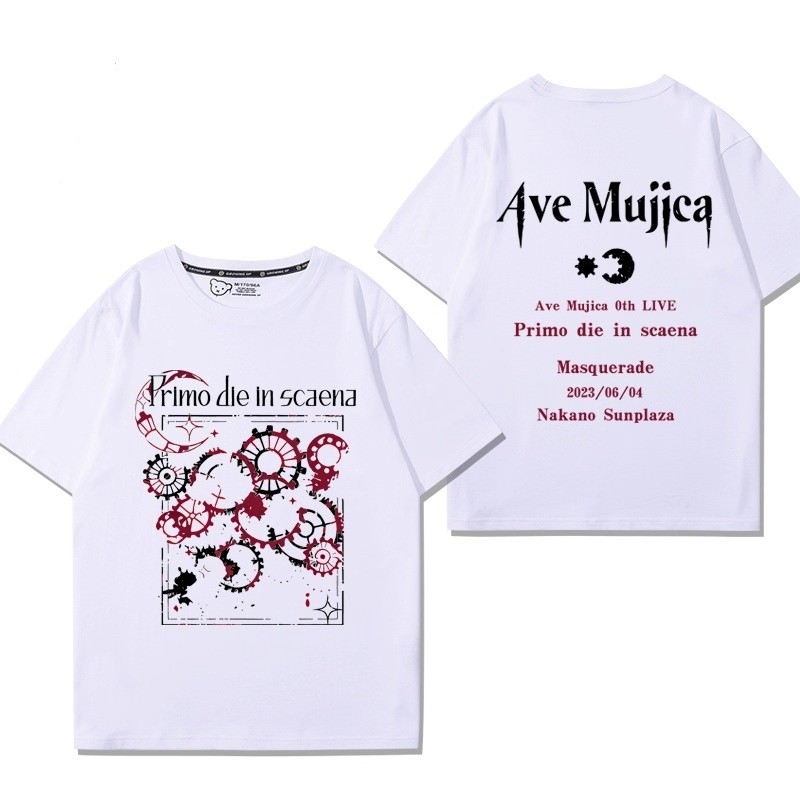 GN BanG Dream Ave Mujica Áo thun Sakiko Togawa Wakaba Mutsumi tay ngắn NG