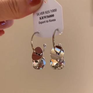 A Four-Wear ~ Nhỏ Đá Viên Bạc Mảnh Nửa Bông Tai Bông Tai Nhẹ Sang Trọng Cao Cấp Bông Tai Thời Trang Độc Đáo Sang Trọng Bông Tai Sang Trọng 7.5 4ORY