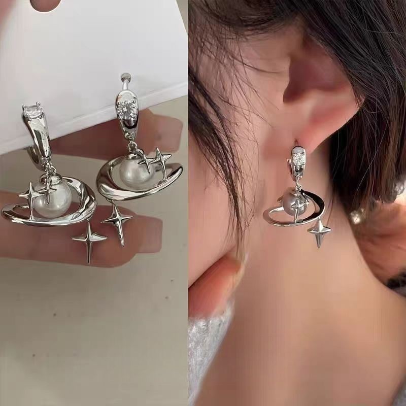 Bông tai vòm hình học ngôi sao ba chiều