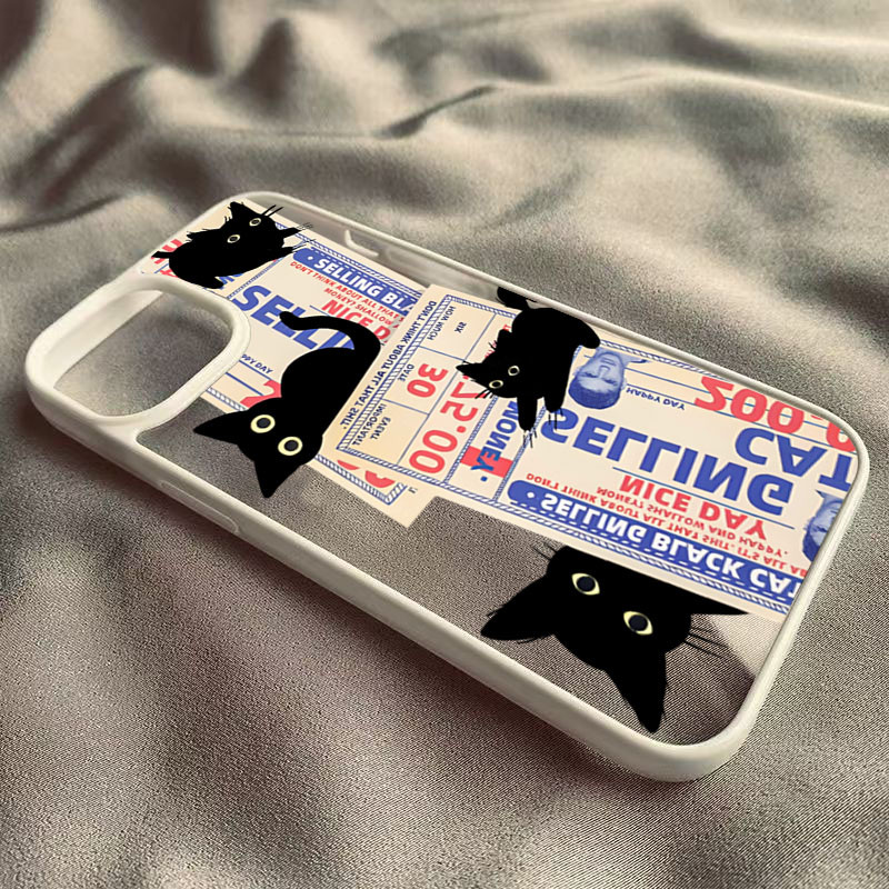 Dành Cho Samsung S25 S24 Ultra S23 S24 FE S23 S22 S21 Plus S20 S21 FE Graffiti Tem Mèo Silicon Trong Suốt Chống Sốc