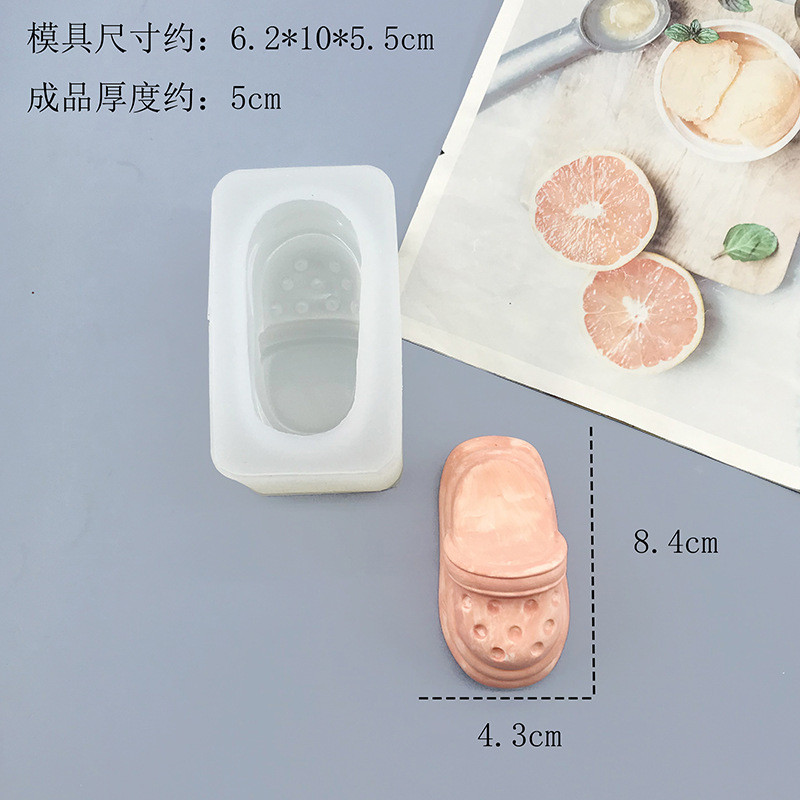 Croc Giày Dép Mèo Hình Khuôn Silicon Handmade Lật Khuôn Socola Nướng Bánh Mousse Bánh Trang Trí Khuôn Thơm Thạch Cao Khuôn Bóp Đồ Chơi Khuôn