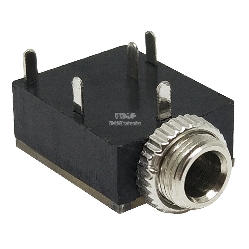 Ổ cắm tai nghe PJ-324M Ổ cắm âm thanh 3,5 mm có đai ốc 5 chân Tai nghe âm thanh Ổ cắm giao diện Ổ cắm nữ