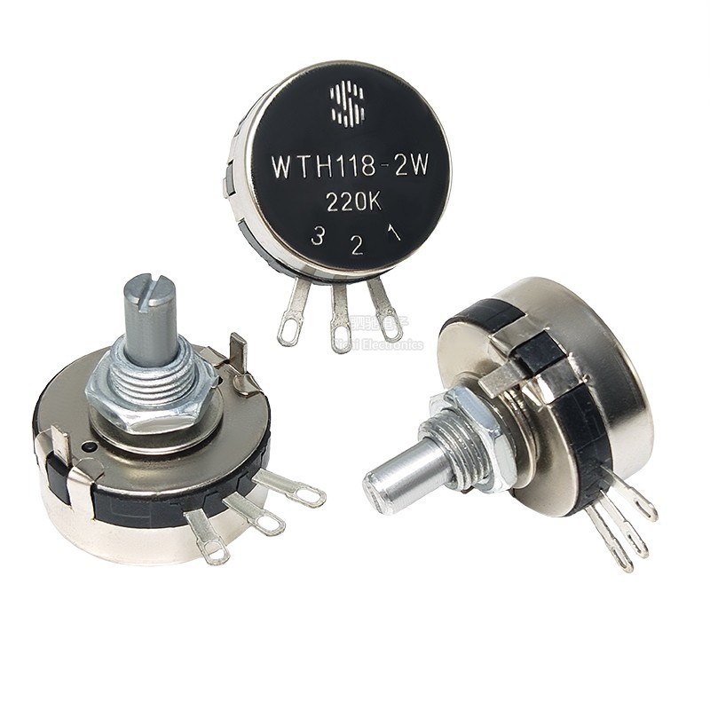 WTH118-1A 2W Vòng Đơn Carbon Phim Điện Áp 1K 2K2 4K7 10K 22K100K 470K Có Thể Điều Chỉnh