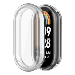 Dây đeo silicon 2 TRONG 1 cho Xiaomi Mi Band 10 Dây đeo đồng hồ Dây đeo đồng hồ có vỏ bảo vệ cho Xiaomi Smart Band 10 9 8