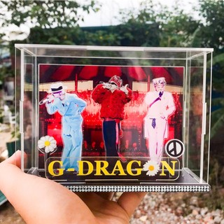 Standee G-Dragon – Mô Hình Anh Long GD Lắp Ghép 3D, In Ảnh Theo Yêu Cầu, Lightstick (Đế Đính Đá)