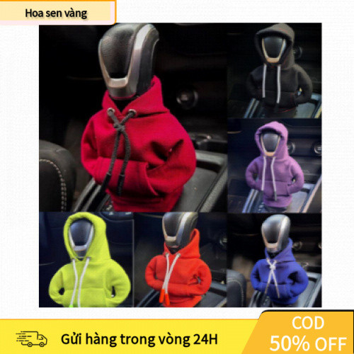 【24H】 Bọc Cần Gạt Số Ô Tô Thiết Kế Áo Hoodie – Sáng Tạo, Ngộ Nghĩnh, Tăng Thẩm Mỹ Nội Thất Xe, Lắp Đơn Giản