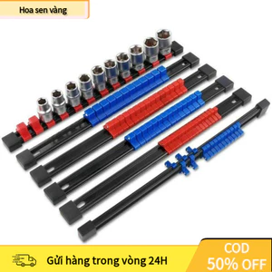 【24H】 Giá Đỡ Đầu Socket Thiết Kế Trượt – Dụng Cụ Sắp Xếp Công Cụ Hiệu Quả, Gọn Gàng