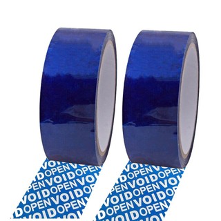 Nhãn dán niêm phong an ninh màu xanh 50m Nhãn chống thất lạc Băng keo Acrylic chống mài mòn độ nhớt cao để niêm phong / đóng gói