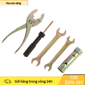 【24H】6pcs1 Bộ Dụng Cụ Sửa Chữa Xe Máy Đa Năng Cờ Lê Xe Máy Dụng Cụ Cắm Tua Vít Tay Kìm Bộ Phụ Kiện Mới chữ t