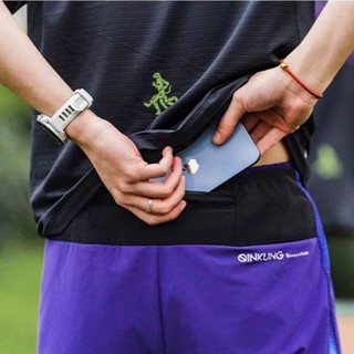 Lightweight Four-Point Daily Training Running Shorts Qinkung Marathon Sports Breathable Quick-Drying Pants with Lining iB64