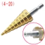 Mũi khoan hình nón thép phủ titan cỡ 4-12/20/32mm tiện dụng