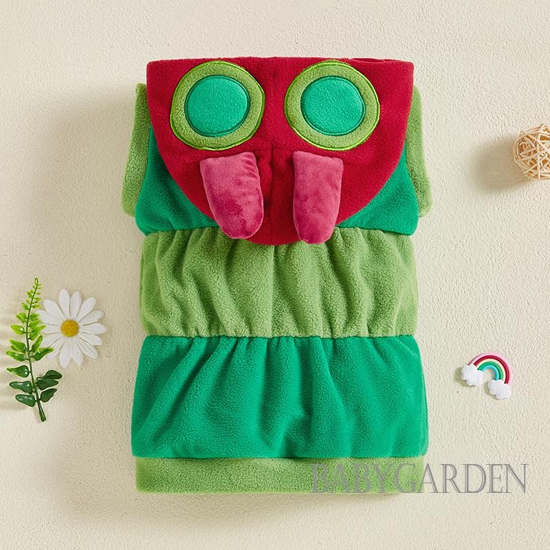 / / -Baby Boy / girl Caterpillar Cosplay Trang Phục Dễ Thương Không Tay Có Mũ Trùm Đầu Áo Vest Halloween Trang Phục Cho Bé Tập Đi