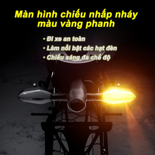 Đèn Xi Nhan Mũi Tên - Chiếu Nước + Báo Rẽ, Độ Nét CAO, Ánh Sáng Mạnh, Chống Nước, Dễ Dàng Lắp Đặt