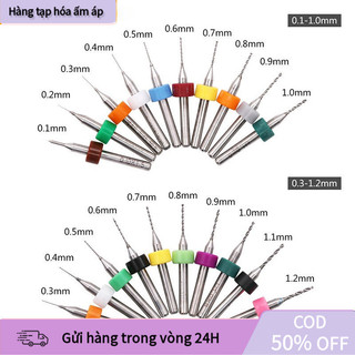 [COD] Bộ 10 Mũi Khoan Hợp Kim Cứng 0.1-1.2mm Chuyên Dụng Khoan Vi Mạch PCB, Dụng Cụ Điện Mini