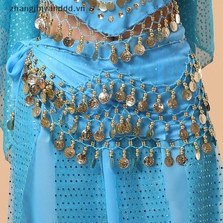 # yanddd # Belly Dance Eo Dây Xích Trang Phục Khiêu Vũ Khăn Hông Với Đồng Xu Vàng Dây Thắt Lưng Trang Trí Cho Buổi Biểu Diễn Khiêu Vũ.