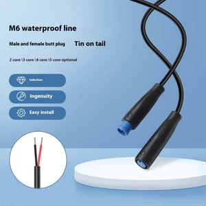BTM 2 Miếng Chống Thấm Nước M6 Nam Kết Nối Cáp Nhựa Xây Dựng Cho Ô Tô Sửa Chữa Điện Và Harsh Environ