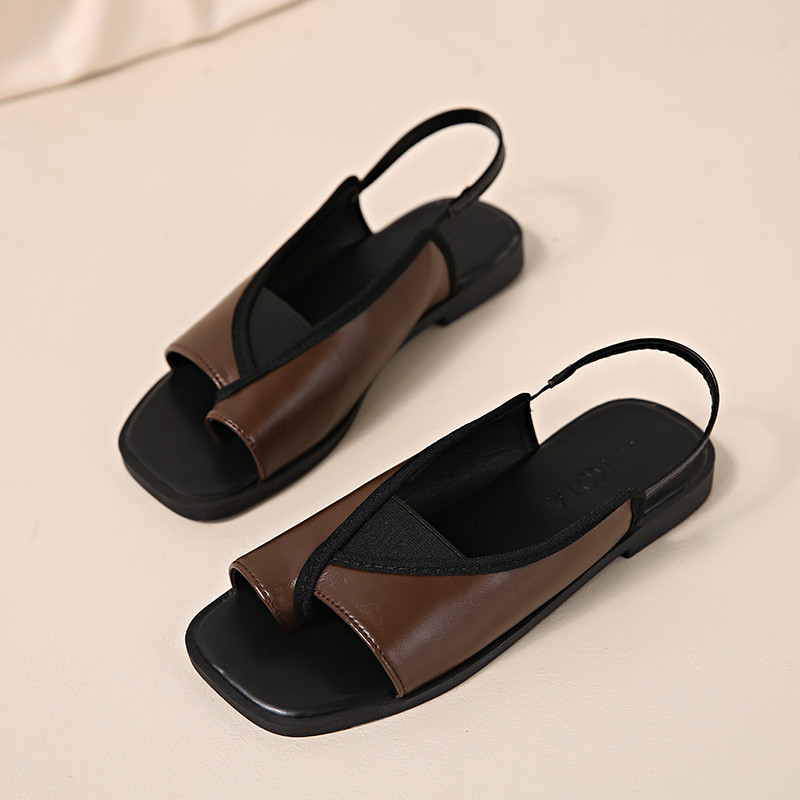 Atikota Nữ Sandal Thời Trang Retro Đa Năng Thoải Mái Nhẹ Thường Ngày Ngoài Trời Flip-Flops