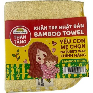 Khăn sợi tre kháng khuẩn cho bé Nature's Way 25x25 cm