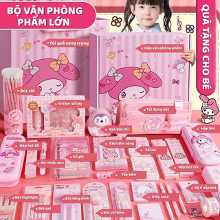 Bộ Đồ Dùng Học Tập Dễ Thương Cho Bé - Hộp Quà Tặng Văn Phòng Phẩm Hoạt Hình, Độc Đáo Dịp Lễ