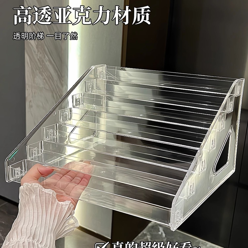 Kệ Acrylic Thanh Chirp Hộp Mỹ Phẩm Nhiều Lớp Giá Để Đồ Lưu Trữ Giá Hiển Thị Giá Hiển Thị Thang Trong Suốt
