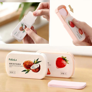 Máy tính bảng xà phòng di động du lịch, giấy xà phòng làm sạch dùng một lần, tờ giấy xà phòng rửa tay ngoài trời