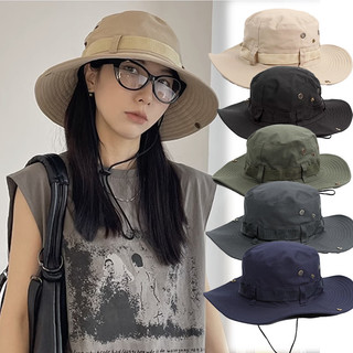 Mũ Chống Nắng Có Thể Gấp Gọn, Vành Rộng Bảo Vệ Chống Tia UV - Dành Cho Nam Nữ, Phù Hợp Cắm Trại