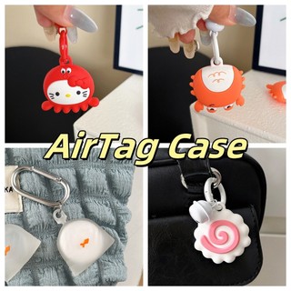 Ốp Lưng Cho AirTag Apple ITag GPS Định Vị Bảo Vệ Có Chuông Silicon Mềm Chống Rơi Dễ Thương Phong Cách Nhật Bản Cá Thịt Viên Hồng Cô Gái
