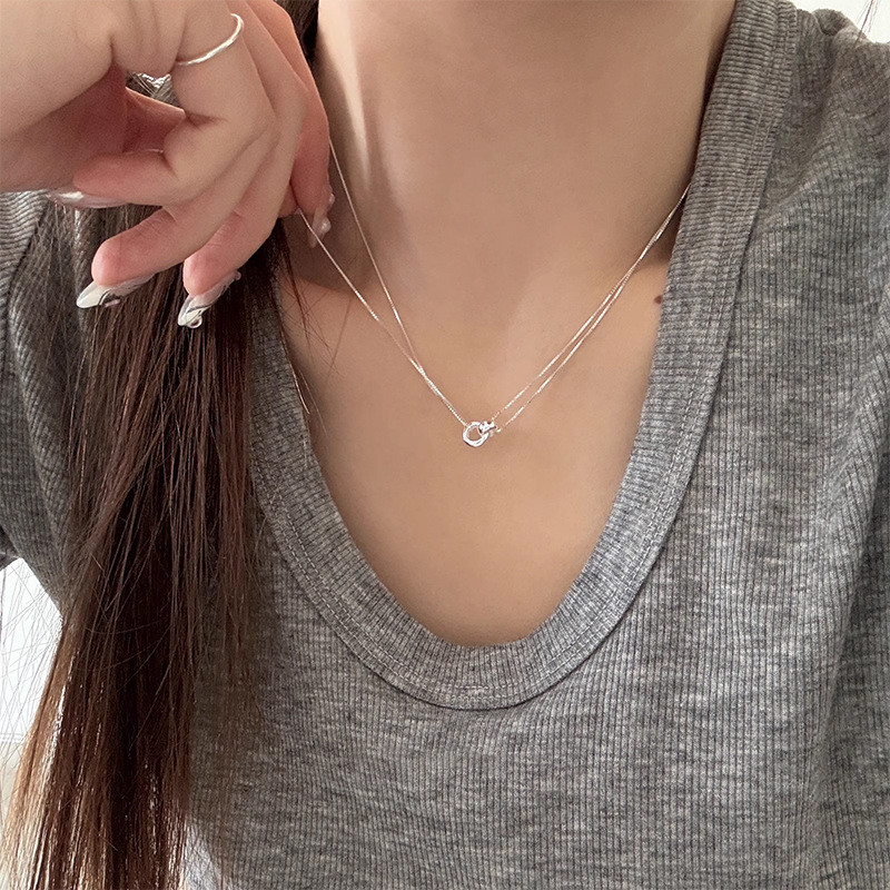 Dây Chuyền Bướm Đá Aquamarine 925 Không Phai Màu - Trang Sức Nữ Cao Cấp Phong Cách Ins