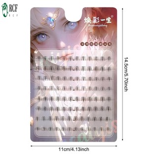 Lông mi phân đoạn dưới 4-6mm Dải có thể tái sử dụng tự nhiên Hàng mi lý tưởng cho các bữa tiệc Cosplay và trang phục