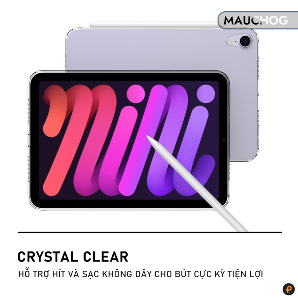 Ốp Trong Suốt Siêu Mỏng Nhẹ TPU Dẻo Cho iPad Pro M4 M2 M1 Air 7 6 5 4 Mini 7 6 Gen 11 10 9 8 7