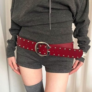 Thắt Lưng rộng punk hạng nặng cho nữ - Phù hợp với quần jeans và áo khoác