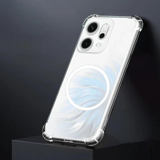 Ốp Lưng Cho Oppo Reno 14 13 11 11F 12 12F 10 9 Pro Plus Reno 8 T 8T 5G Vỏ Điện Thoại Silicon Trong Suốt Từ Tính Chống Sốc