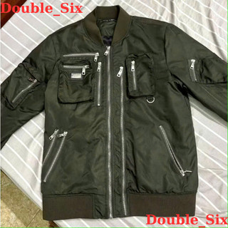 Áo Khoác Gió Dê Gà 12 Khóa .Double - Six. Áo Bomber  2 Lớp Dày Dặn Dáng Rộng