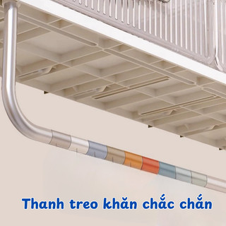 Kệ Đựng Mỹ Phẩm 3 Tầng Gắn Tường Nhà Tắm Có Móc Treo MAISON Giá Để Gia Vị Dán Tường Nhà Bếp Tiện Lợi