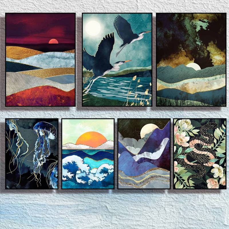 Nature 's Beauty Unfolded Canvas Art Home Wall Decor Canvas Poster