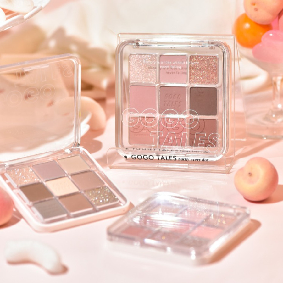 Bảng phấn mắt 9 ô GOGO TALES GT659 Lovely Dream Tone 3in1 kèm mắt má highlight