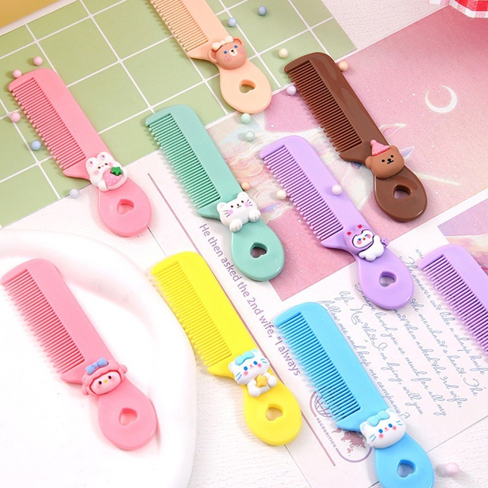 Lược Chải Tóc Mini Kiểu Hoạt Hình Dễ Thương Xinh Xắn Nhỏ Gọn Tiện Lợi