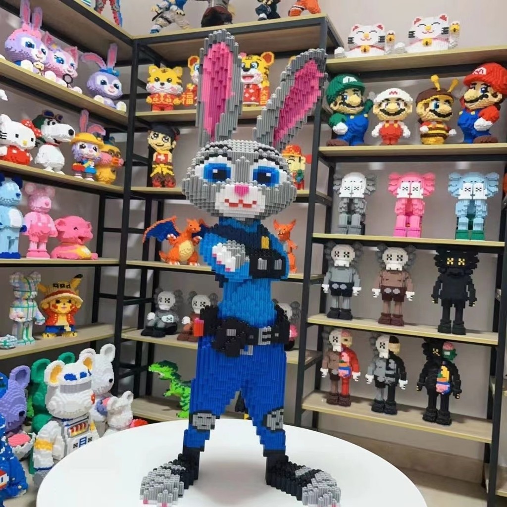 Khối Đồ Chơi Judy Sĩ Quan Cảnh Sát Nick Fox Đồ Chơi Gạch Hội Trẻ Em Giáo Dục Handmade Quà Tặng