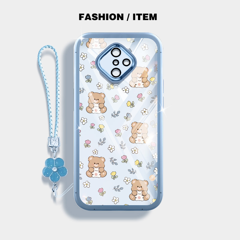 Ốp Điện Thoại YBD INS Style Cho Vivo S1 Pro 1920 Vỏ Họa Tiết Gấu Nhỏ Được Trang Bị Bảo Vệ Ống Kính