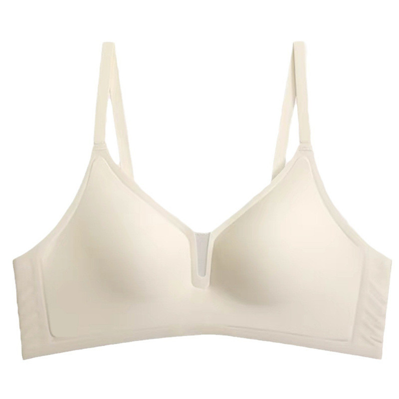 Cốc cố định mới liền mạch đồ lót nữ tập hợp ngực nhỏ, không có dây lót, ngực kín, cốc không chạy tích hợp, áo ngực cốc mỏng