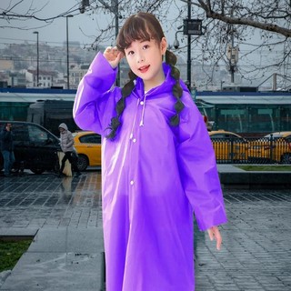Áo mưa trẻ em GILDEDHOMIN, Áo mưa không dùng một lần EVA, Áo mưa một mảnh chống nước toàn thân bền bỉ sáng tạo Unisex