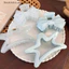 THI Sweet Cream Blue Bow Ngôi Sao Năm Cánh Hình Học Vuốt Tóc Cho Nữ Thanh Lịch Nơ Cua Barrettes Phụ Kiện Tóc VN