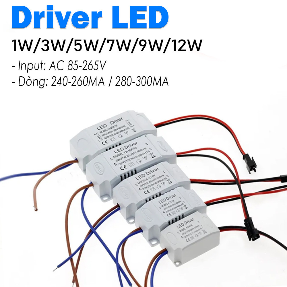 Driver Led, Output 240-300MAh, Công suất 1W, 3W, 5W, 7W | Shopee Việt Nam