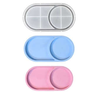 Khuôn đúc silicone oval đa dụng, phù hợp làm coaster và khay trang sức thủ công
